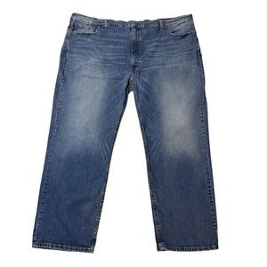 ✨Levi's 559 Jeans Big Mens 54x30 Relaxed Fit Straight Leg Med Wash 100% Cotton